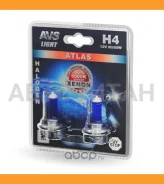 ���� (H4) 55/60W 12V Atlas 5000K ������� 2��. �-� A78569S ����