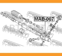 ����������� ������� ����� Mitsubishi Pajero IV/Montero V87W/V97W 2006- MAB007 ����