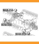 ����������� ������� ������������� Mitsubishi Pajero III/ Montero V65W/ V75W 00-06 MAB034 ����