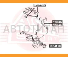 ����� �������� ������ ������ ����� AUDI A4 2008 2324018 ����