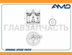 ������ �������� Renault (Duster HSA/M) (1.5 dCi) (2011-) AMDFL252 ����