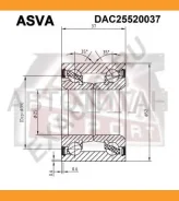��������� ��������� Nissan March K12 ASVA DAC25520037 DAC25520037 ����