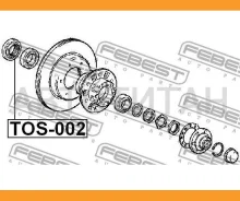 ������� ������� ������� ���� ����� Toyota LAND Cruiser 60/70/80 TOS-002 TOS002 ����