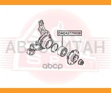��������� ��������� ������ 4wd Renault Duster 2011 ASVA DAC42770039 DAC42770039 ����