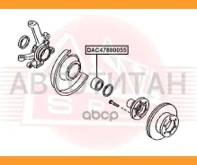 ��������� ��������� �������� (47x88x55) Mazda BT-50 UN 2006-2011 DAC47880055 ����