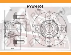 ������� ������ ����. Hyundai/KIA Accent 1999- LC HYWH006 ����