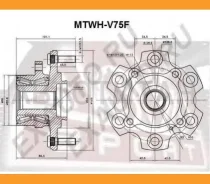 ������� ������ �����. Mitsubishi Pajero V75W 2000-2006 MTWHV75F ����