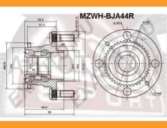 ������� ������ � ABS | ��� ����/��� | Mazda/ Familia BJ 1998-2004 ASVA Mzwhbja44R MZWHBJA44R ����