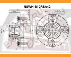 ������� ������ � ������� ��� Nissan Almera B10RS 2006 NSWHB10RSA42 ����