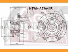 ������� ������ ����. Nissan/Infiniti Cefiro A33 1998-2003 ASVA Nswha33A44R NSWHA33A44R ����