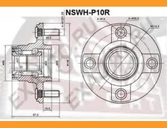 ������� ������ Nissan Primera P10E 1990-1996 NSWHP10R ����