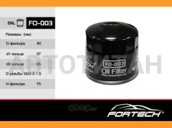 ����2630011100 Hyundai:KIA:Mitsubishi:Subaru (MANN. W811/80, W811/81) FO-003 Fortech � FO003 ����