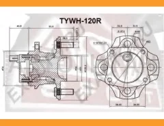 ������� ������ � ABS | ��� ����/��� | Toyota/ Corolla NZE120 2000-2008 ASVA TYWH120R TYWH120R ����