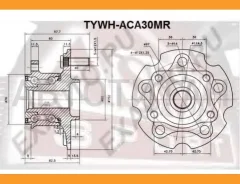 ������� ������ � ��������� ������� ABS Toyota RAV4 ACA30 2005 4241042040, 0182ACA30MR ASVA Tywhaca30MR TYWHACA30MR ����
