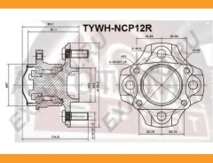 ������� ������ Toyota Yaris NCP10 1999-2005 TYWHNCP12R ����