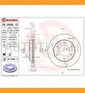 ���� ��������� 09999610 Brembo (BG4229/DF4870/RN-1188/SD4306/�MR407116/MR407289) [09999610] 09999610 ����