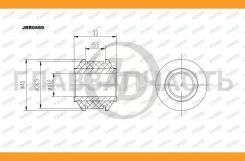 ����������� ����������� ������ ������ �������� Honda HR-V 98-05 JRR0569 ����