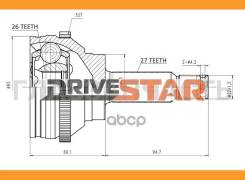 ���� �������� 26x60x27 OC-KH0005-F Drivestar [OCKH0005F] OCKH0005F ����