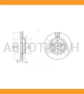 ���� ����. ���. ����. [260x25] 5 ���. Toyota Avensis 1.6-2.0/2.0TDI 10/97- 5O256, 50256, 186705, 1867O5, 92096900, 92O969OO, 562125J, 562125, 562125B...