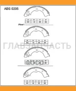 ������� ��������� ���������� | ��� | Nissan Sunny, �Wingroad, �Almera, �AD, �Presea Allied Nippon ABS0205 ABS0205 ����
