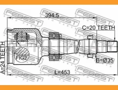 ���� ���������� ������ 24X35X20 Toyota Avensis AT22#, �AZT220, �CDT220, �CT220, �ST220, �ZZT22# 1997.10-2003.01 [EU] [0111220RH] 0111220RH ����