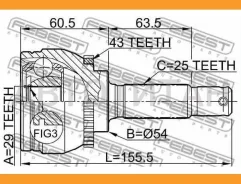 ���� �����. ���/�� [ABS] 43z Mitsubishi Carisma DA 1995-2003 [0410DA2A43] 0410DA2A43 ����