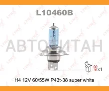 ����� H4 12V 60/55W P43T-38 Super White H4 12V 60/55W P43T Super White L10460B ����