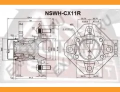 ������� ������ � ABS | ��� ����/��� | 43202EE500, R16878, 962206 ASVA Nswhcx11R NSWHCX11R ����