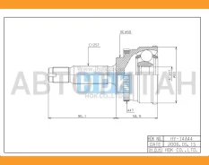 ���� ������. [ABS] 44z Hyundai Lavita/Matrix 01- [HY014A44] HY014A44 ����
