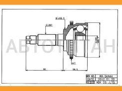 ���� ������. [ABS] 44z Mazda 6 02- [MA054A44] MA054A44 ����