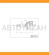 ���� �������� �-� Mitsubishi ASX 2.0 10- / Lancer 2.0 07- / Outlander 2.0-2.4 06-, Citroen C-Crosser 07-, Peugeot 4007 07- [MI067] MI067 ����
