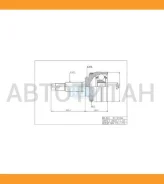 ���� �������� /�������� ������ /����� HDK ��� Nissan Bluebird U13 14 1991-; Primera P11 1995-; 23*56*27; NI-034A44; (TG-7434Z44 0210-034A44) 391003J11...