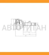 ���� �������� /�������� ������ /����� HDK ��� Nissan K11 1992- CG10 13DE; 22*48*23; NI-044; 3910044B00 [NI044] NI044 ����