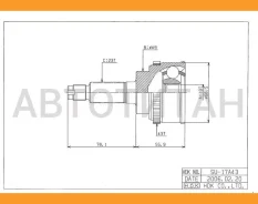 ���� ������. [ABS] 43z Suzuki Swift 00-/Wagon R+ 98- [SU017A43] SU017A43 ����