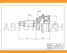 ���� �������� /������ /����� HDK ��� Suzuki Cultus Baleno 1995-2002; SU-018; 4410160G01 4410160G10 [SU018] SU018 ����