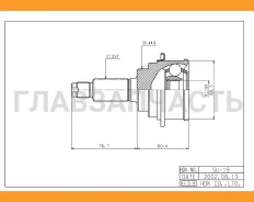 ���� �������� /������ /����� HDK ��� Suzuki Cultus Baleno 1995-2002 GA11S G13B GC21W G15A; SU-019; 4410260GB0 [SU019] SU019 ����