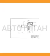 ���� �������� /�������� ������ /����� HDK ��� Toyota Corolla 2001- ZZE122 1ZZFE 4AT; TO-078; 4341042023 [TO078] TO078 ����