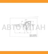 ���� �������� /�������� ������ /����� HDK ��� Toyota Estima 2006- 2GRFE GSR5#; 27*61.2*30; TO-083A48; (TG-9583 TG-9583A48 TO-083) 4341042160 434202809...