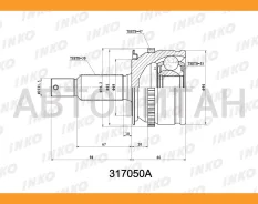 ���� ������� 30/35 ABS 47 | ����� ����/��� | Mitsubishi��L200/Triton�(KB4T/�KB9T)��2005- [317050A] 317050A ����