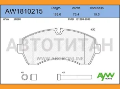 ������� GDB-1696 AW1810215 Aywiparts AW1810215 AW1810215 ����