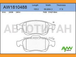 ������� ��������� �������� AW1810488 Renault Duster 2.0 12/Fluence 1.6-2.0 10/ Megane III 1.6-2.0 09 Aywiparts AW1810488 AW1810488 ����