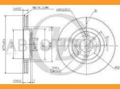 ���� ��������� �������� DF4110 (280x24) 4 ��� RE Kangoo 01-09, Laguna 95-01, Megane 97-09, Scenic 99-; JBD0019 ����