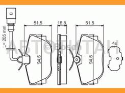 ������� ����. ���. VW T4 7/90- Bosch 0986494051 0986494051 ����