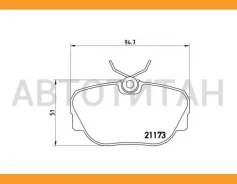 ������� ����. ���. BMW 316,318,320,324,325 E30 82-90 Z1 2,5 89-92 Brembo P06010 P06010 ����