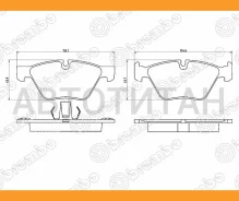 ������� ����. ���. BMW E 60/E61 2.0/2.5 D 7/03- Brembo P06060 P06060 ����
