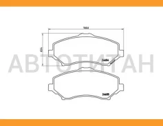 ������� ����. ���. Dodge Journey/Nitro 2.0-4.0 06.07-, JEEP Cherokee/Wrangler 2.8-3.8 04.07-, VW Routan 3.6-4.0 09.08- Brembo P11025 P11025 ����
