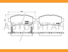 ������� �������� � Daihatsu Materia 1.3i-1.5i 4WD 06 P16013 1281 02 Brembo P16013 P16013 ����