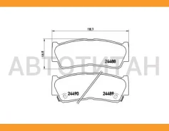 ��������� ������� �������� Brembo P30037 P30037 ����