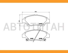 ������� ��������� �������� ������ Insight, JAZZ III (GE) Brembo P28050 P28050 ����