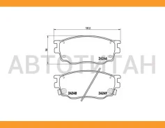 ������� ��������� �������� ������ Mazda 6 (GG) 1.8 Kw 88 08/02 - F / Mazda 6 Hatchback (GG) 1.8 Kw 88 08/02 - F Brembo P49033 P49033 ����